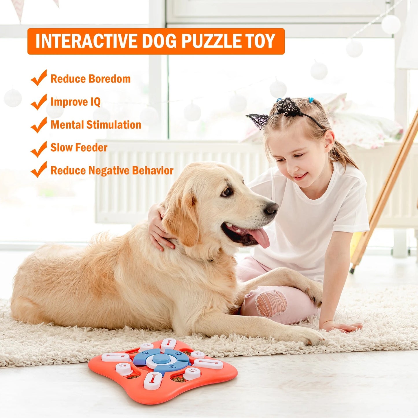 Interactive Dog Puzzle Toy – IQ Training & Treat Dispenser