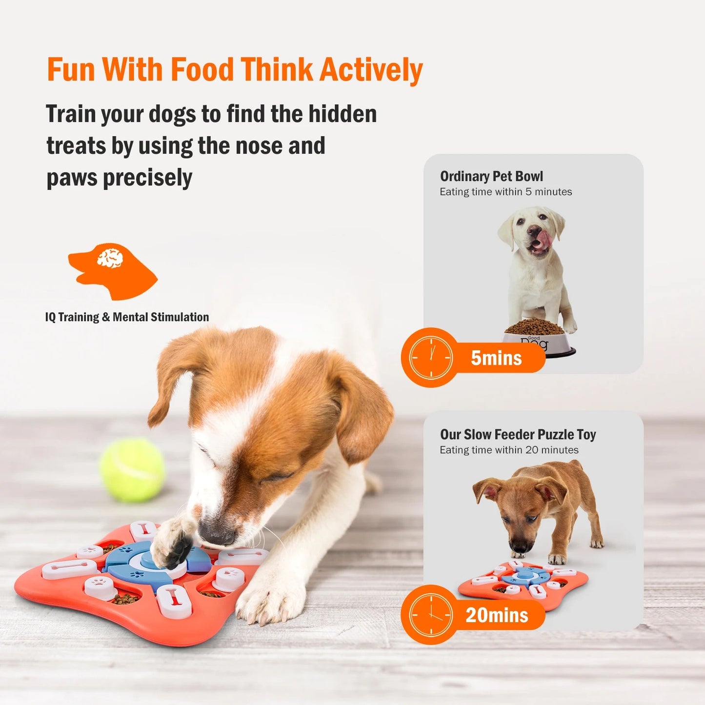 Interactive Dog Puzzle Toy – IQ Training & Treat Dispenser